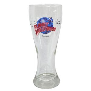 Pilsner Beer Glass PLANET HOLLYWOOD Themed Restaurant Bar Vancouver CANADA